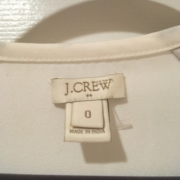 J Crew color block long sleeve blouse Sz 0 Sm - Picture 3 of 6